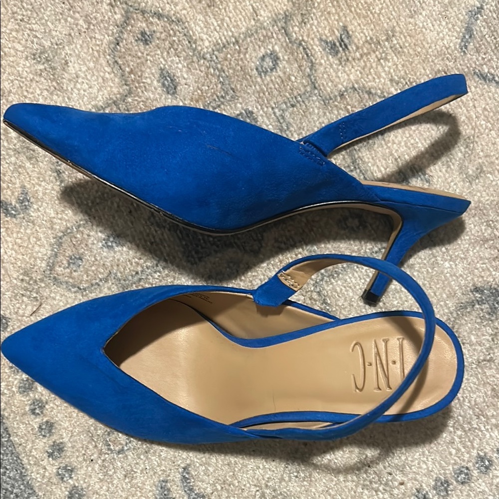 INC International Concepts Women's Vibrant Blue Heels